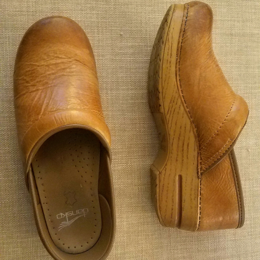 Dansko Honey Distressed Clogs